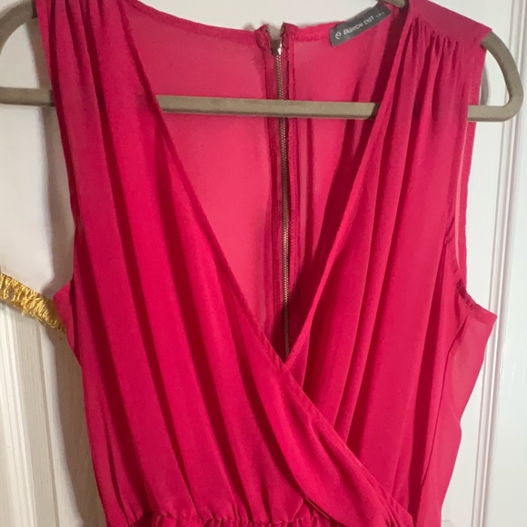 Pink Satin romper shorts size xs|s swimsuit cover - Picture 1 of 4